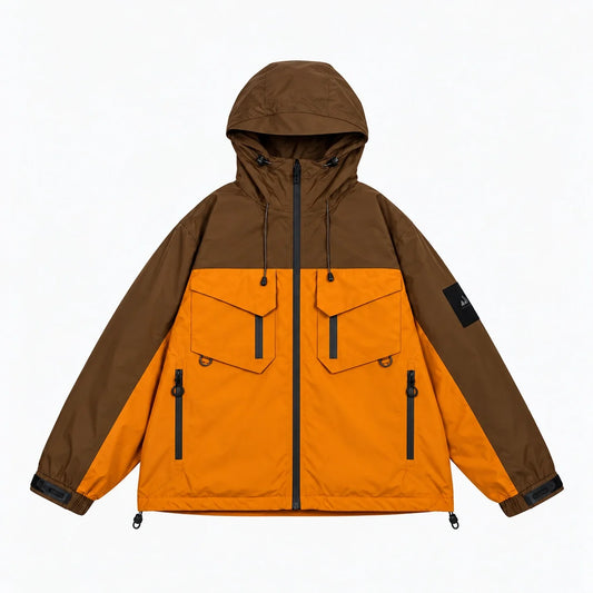 Beck - Unisex Windproof Breathable & Stand-Collar Waterproof Jacket - Orange