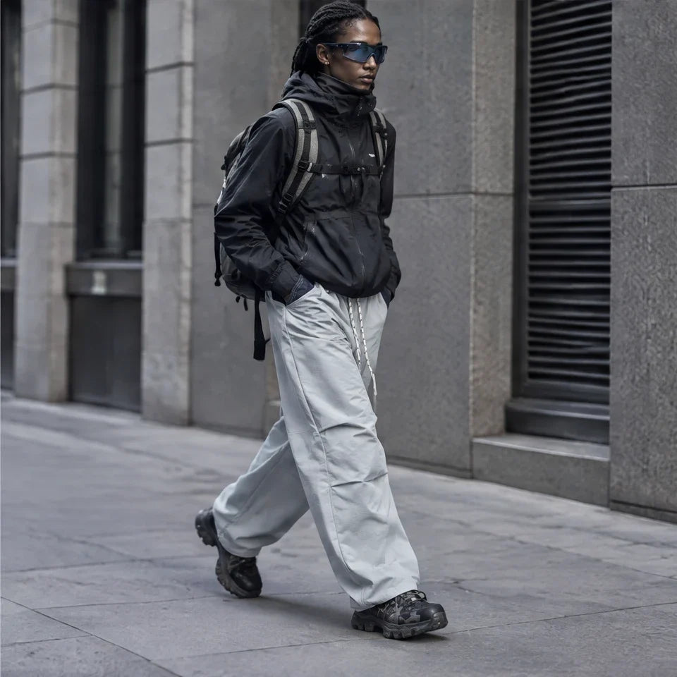 Scud - Unisex Quick-Dry Windproof & Wide-Leg Waterproof Trousers - Blue