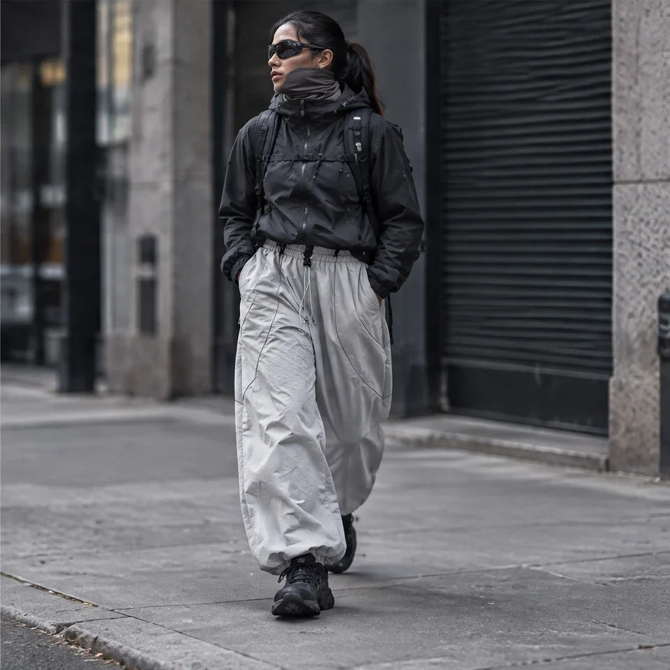 Howe - Unisex Quick-Dry Windproof & Reflective Waterproof Trousers - Grey