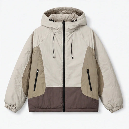 Smew - Mens Water-Repellent & Breathable Colour-Block Windbreaker - Beige