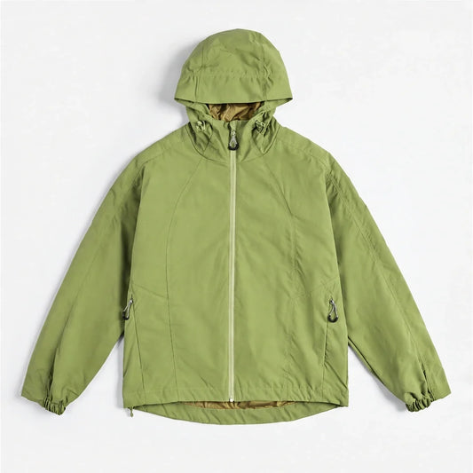 Zephyr - Unisex Water-Repellent & Windproof Hooded Lightweight Jacket - Yellow Green