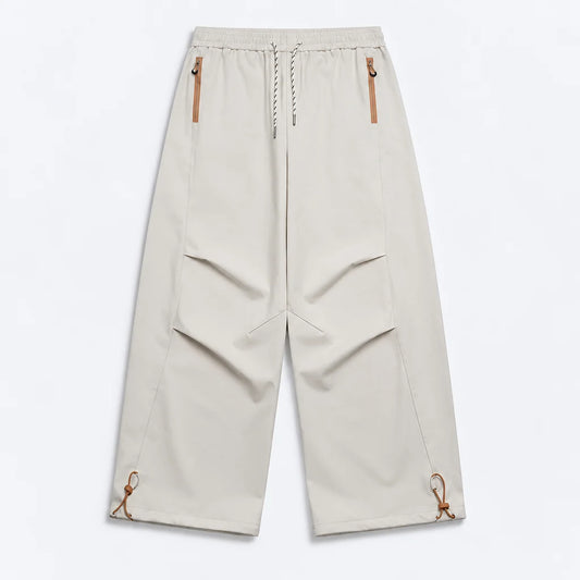 Smirr - Unisex Quick-Dry Windproof & Straight-Leg Waterproof Trousers - White