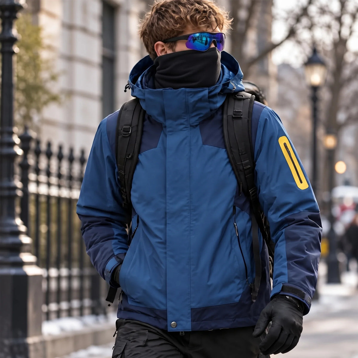 Haar - Mens Windproof Breathable & Laminated Waterproof Jacket - Blue