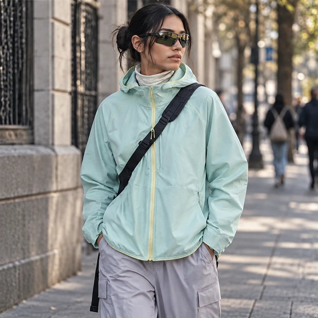 Braw - Unisex Water-Repellent & Windproof UPF50+ Lightweight Jacket - Light green