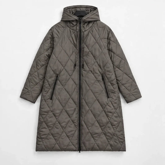 Thaw - Womens Waterproof Insulated Hooded Winter Coat - Grey