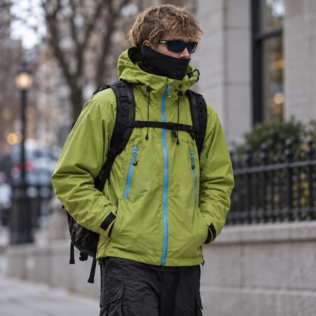 Wick - Unisex Windproof Breathable & Duck Down Waterproof Jacket - Military Green