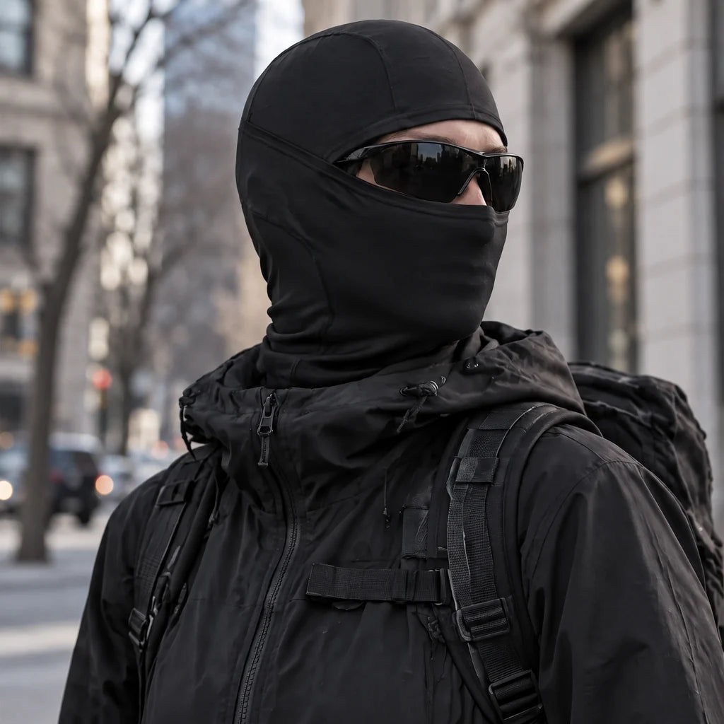 Holm - Unisex Breathable Multi-Way Neck Gaiter - Black