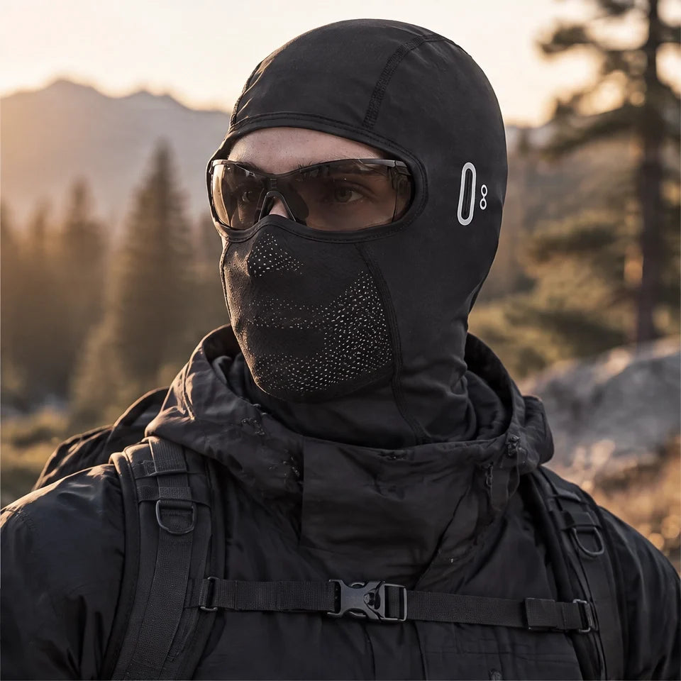 Raise - Unisex Breathable Mesh-Vent Neck Gaiter - Black