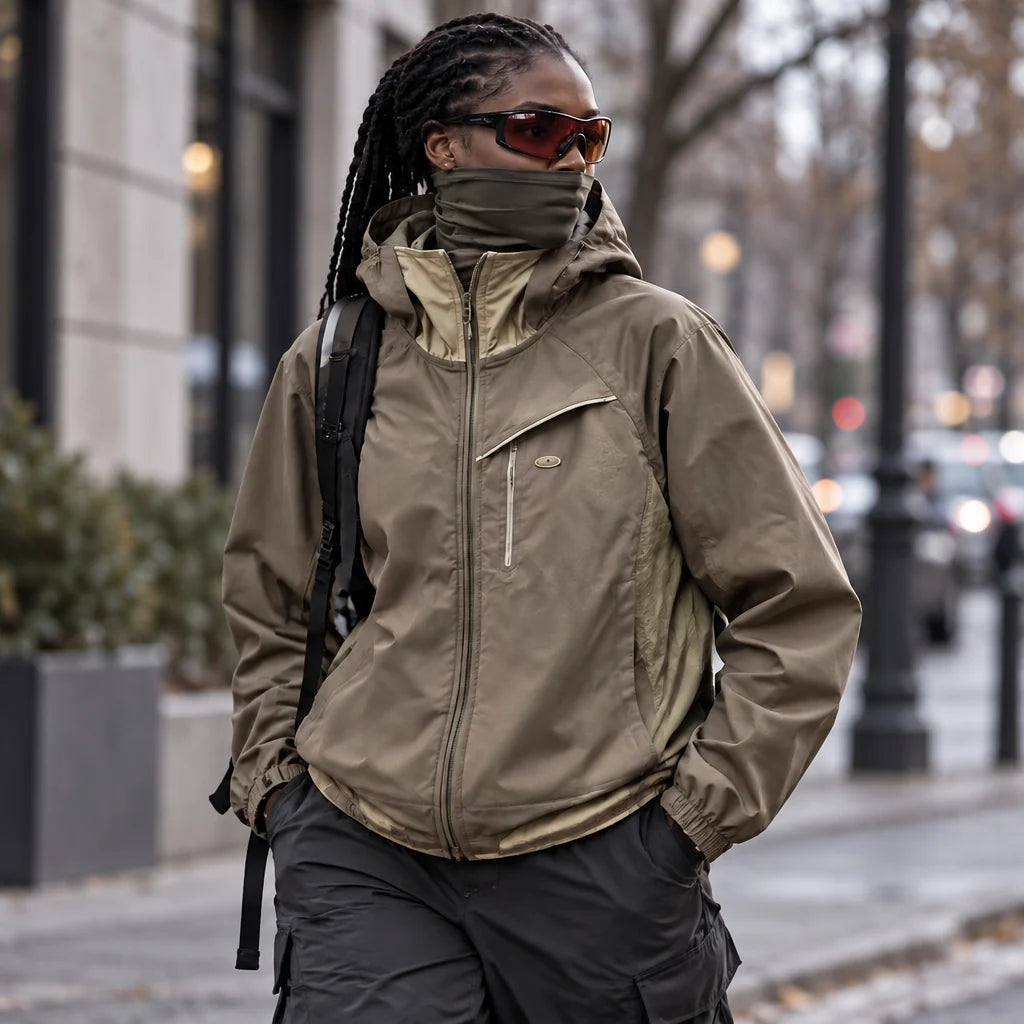 Brunt - Unisex Water-Repellent & Windproof Relaxed Fit Lightweight Jacket - Khaki