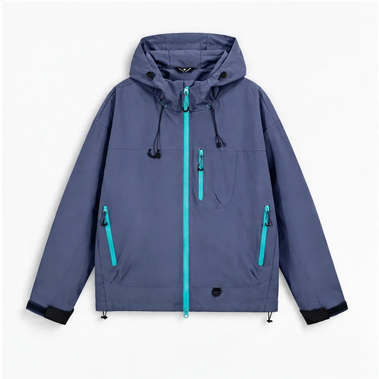 Caw - Unisex Windproof Breathable & Packable Waterproof Jacket - Purple