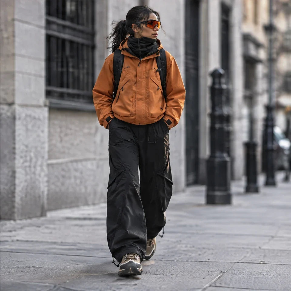 Rill - Unisex Water-Repellent & Quick-Dry Lotus-Effect Hiking Trousers - Black