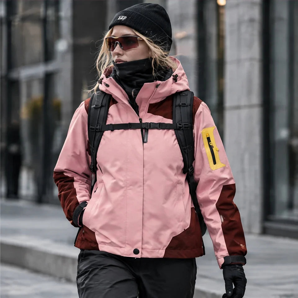 Haar - Womens Windproof Breathable & Laminated Waterproof Jacket - Pink