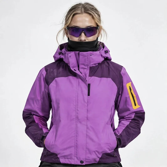 Haar - Womens Windproof Breathable & Laminated Waterproof Jacket - Purple