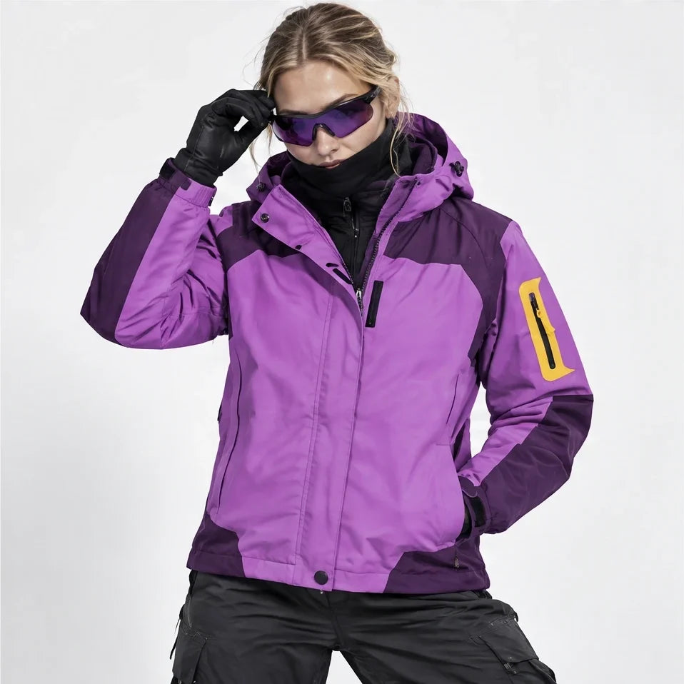 Haar - Womens Windproof Breathable & Laminated Waterproof Jacket - Purple