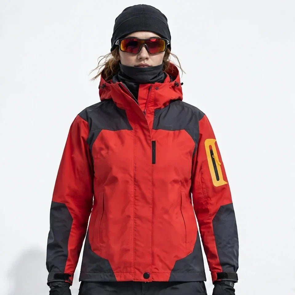 Haar - Womens Windproof Breathable & Laminated Waterproof Jacket - Red
