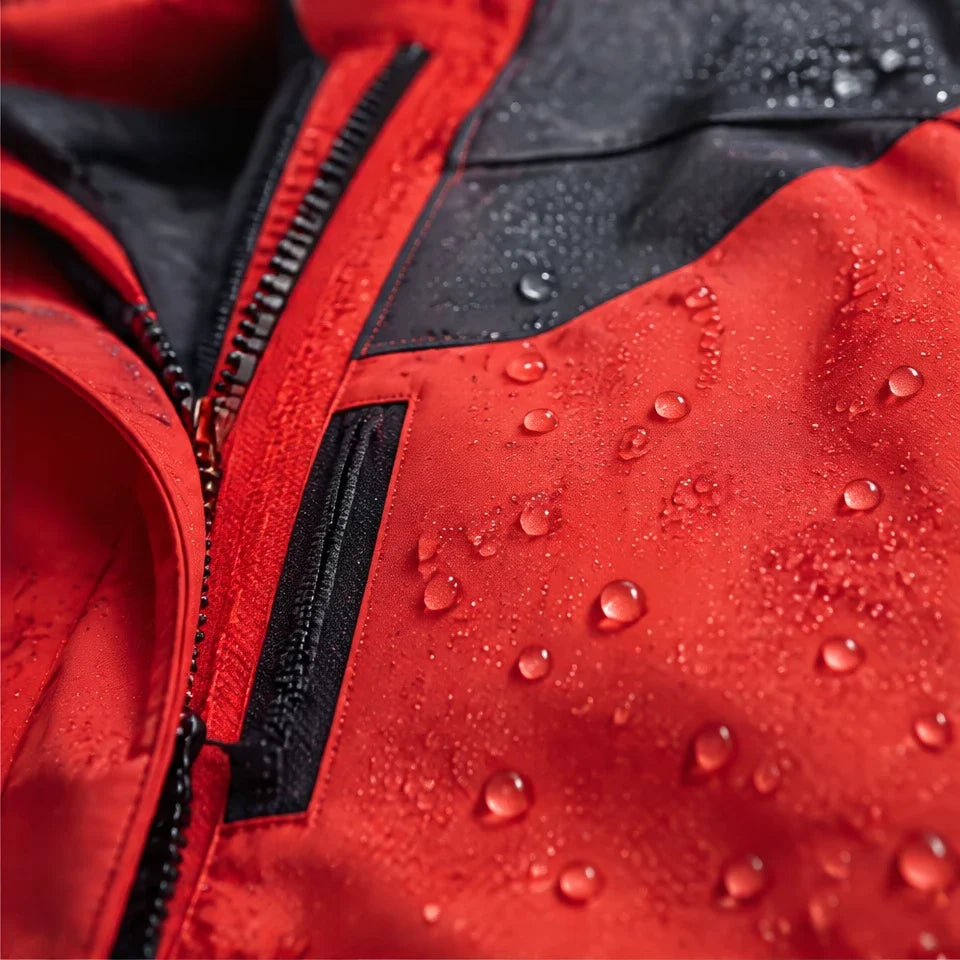 Haar - Womens Windproof Breathable & Laminated Waterproof Jacket - Red