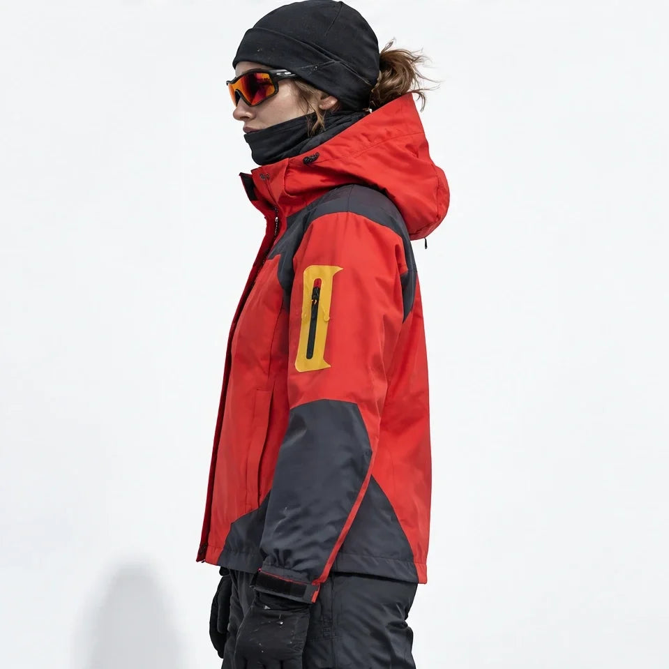 Haar - Womens Windproof Breathable & Laminated Waterproof Jacket - Red