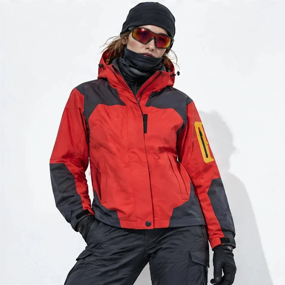 Haar - Womens Windproof Breathable & Laminated Waterproof Jacket - Red