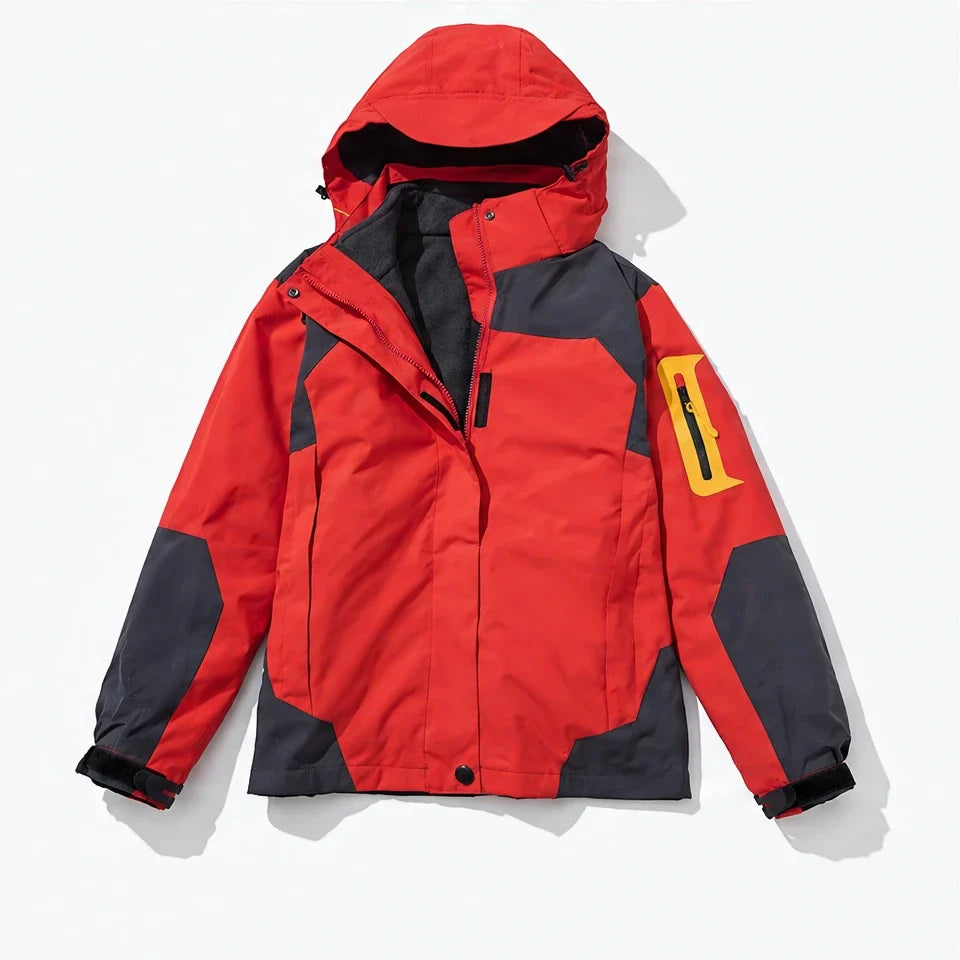 Haar - Womens Windproof Breathable & Laminated Waterproof Jacket - Red