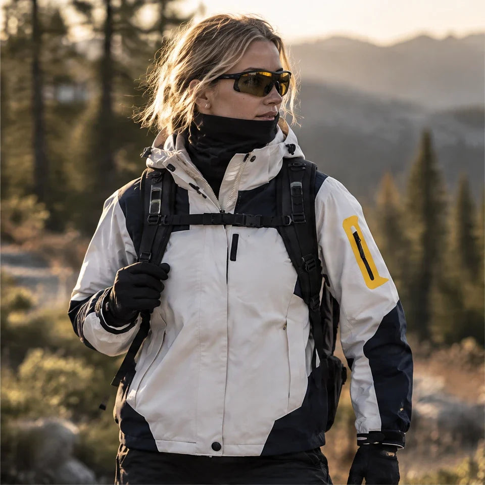 Haar - Womens Windproof Breathable & Laminated Waterproof Jacket - White