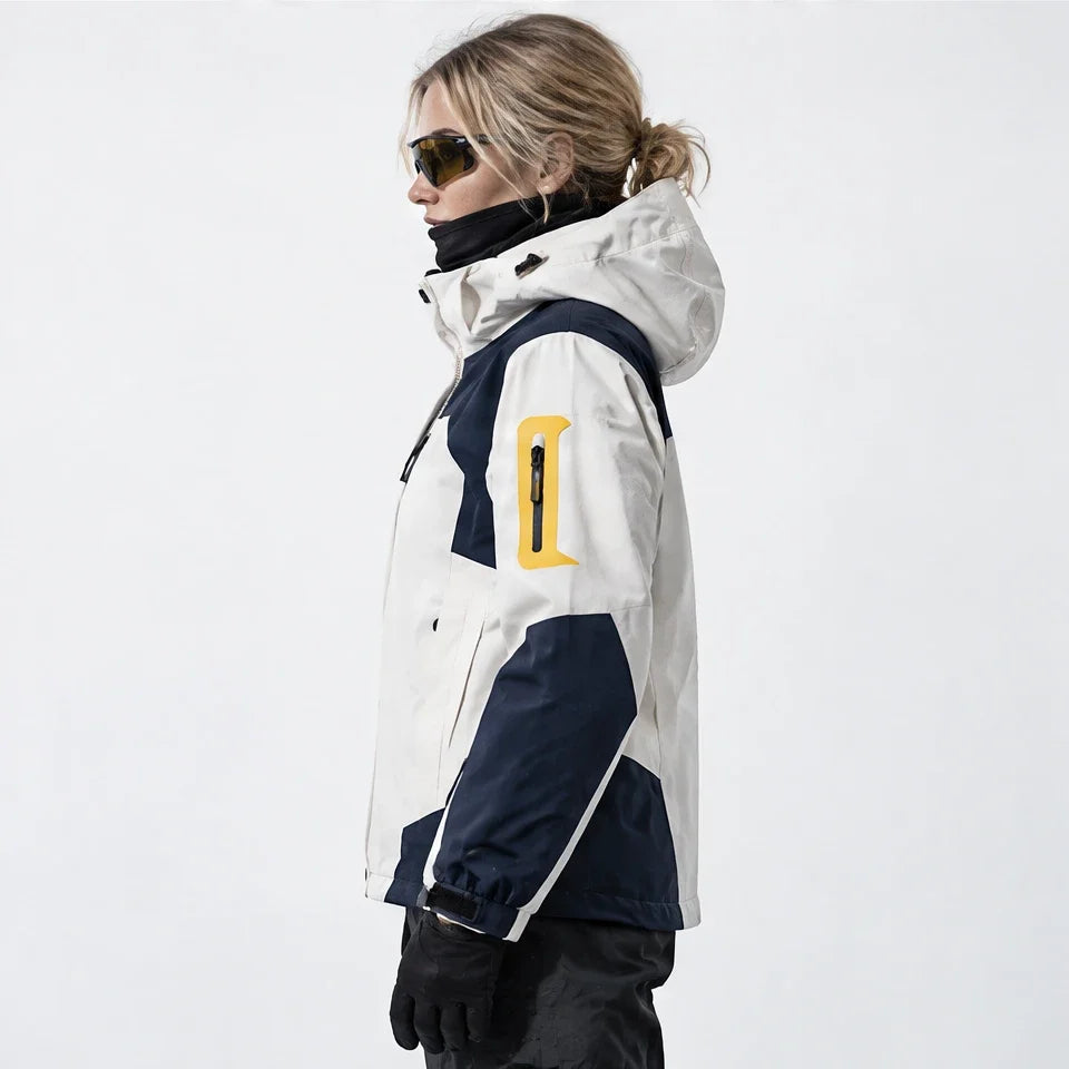 Haar - Womens Windproof Breathable & Laminated Waterproof Jacket - White