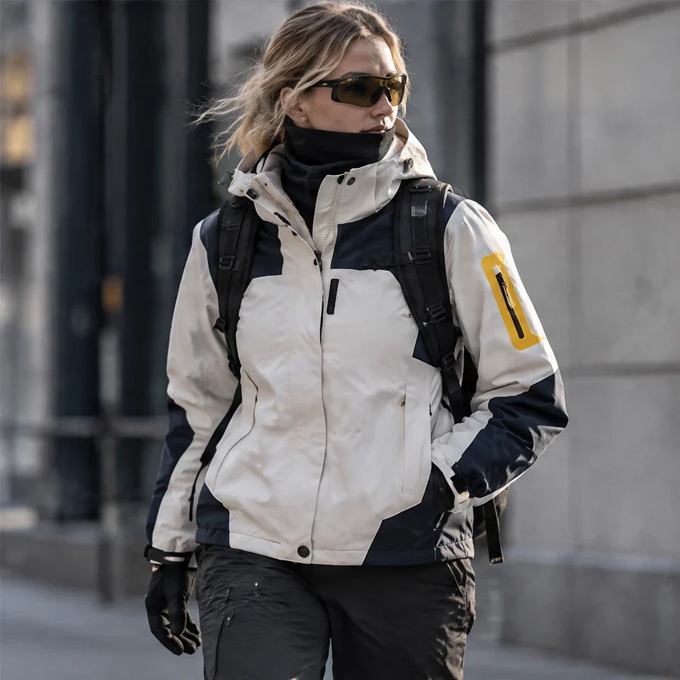 Haar - Womens Windproof Breathable & Laminated Waterproof Jacket - White
