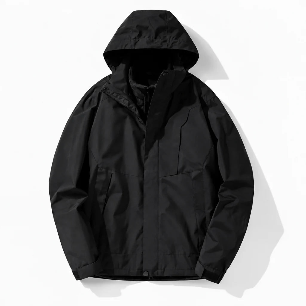 Scree - Womens Windproof Breathable & Hooded Waterproof Jacket - Black