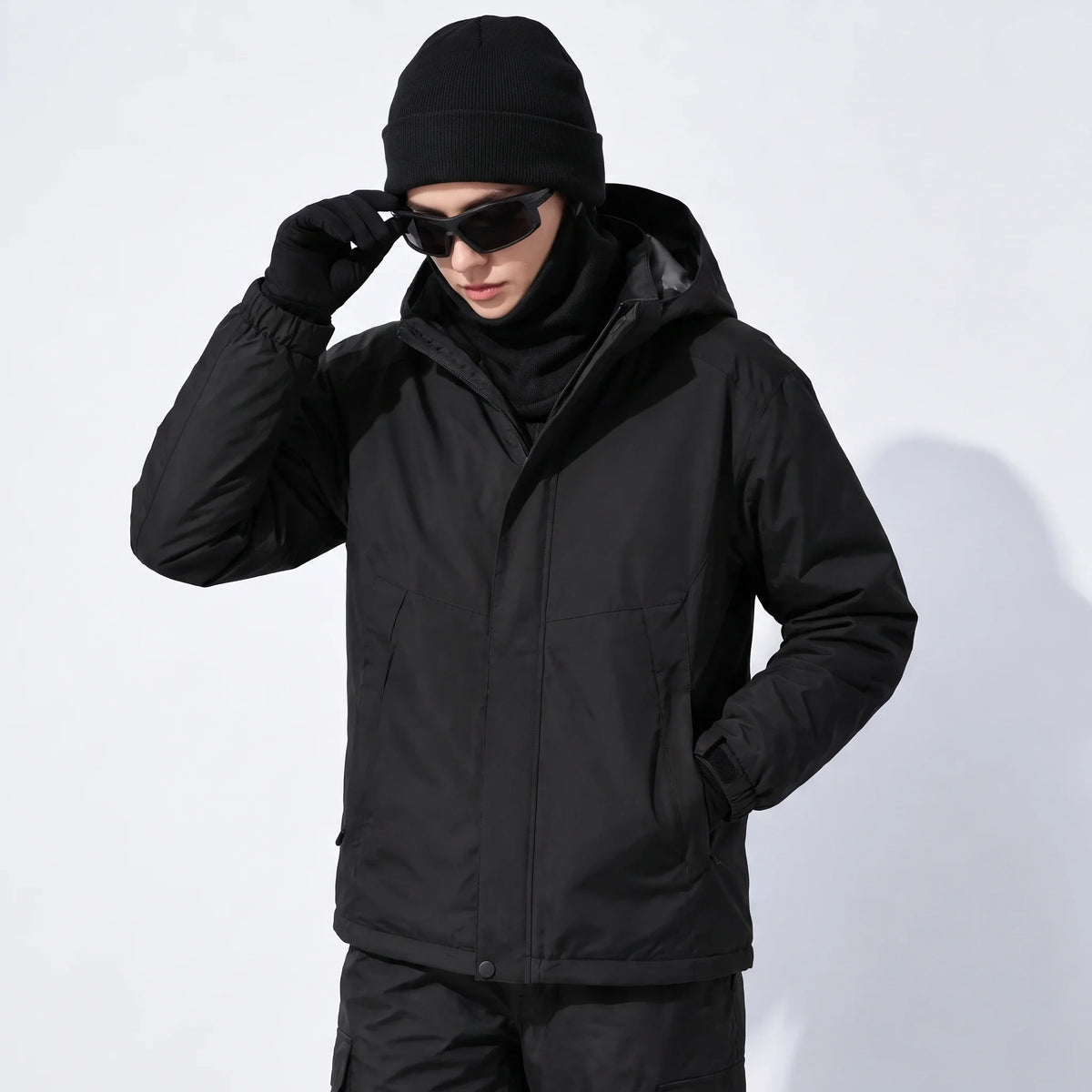 Scree - Womens Windproof Breathable & Hooded Waterproof Jacket - Black