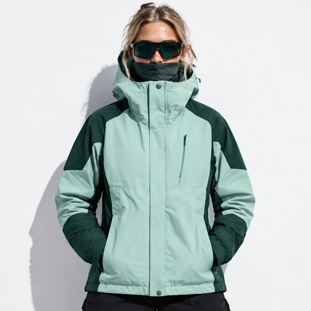 Scree - Womens Windproof Breathable & Hooded Waterproof Jacket - Dark Green