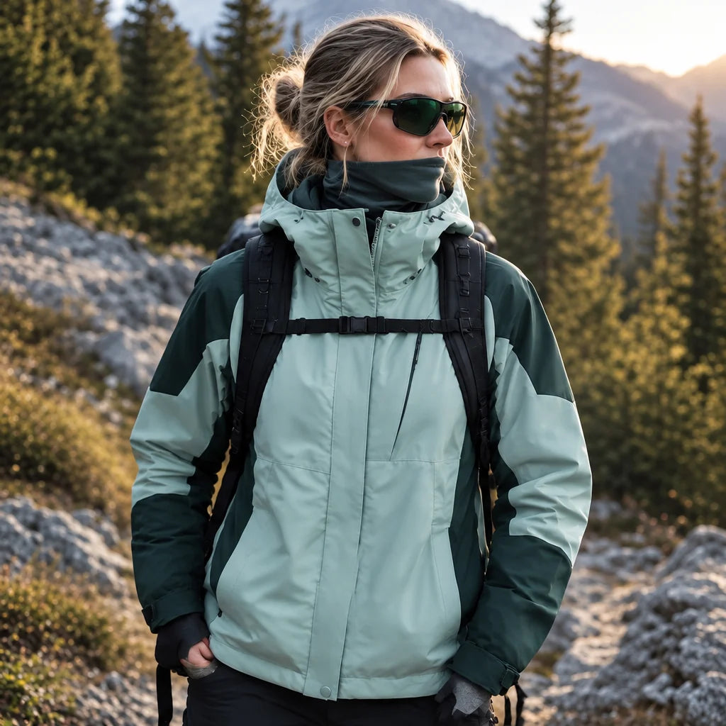 Scree - Womens Windproof Breathable & Hooded Waterproof Jacket - Dark Green
