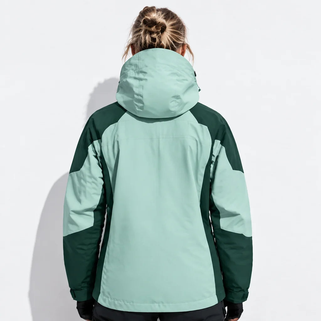 Scree - Womens Windproof Breathable & Hooded Waterproof Jacket - Dark Green