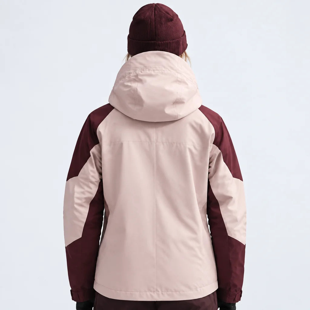 Scree - Womens Windproof Breathable & Hooded Waterproof Jacket - Dark Pink
