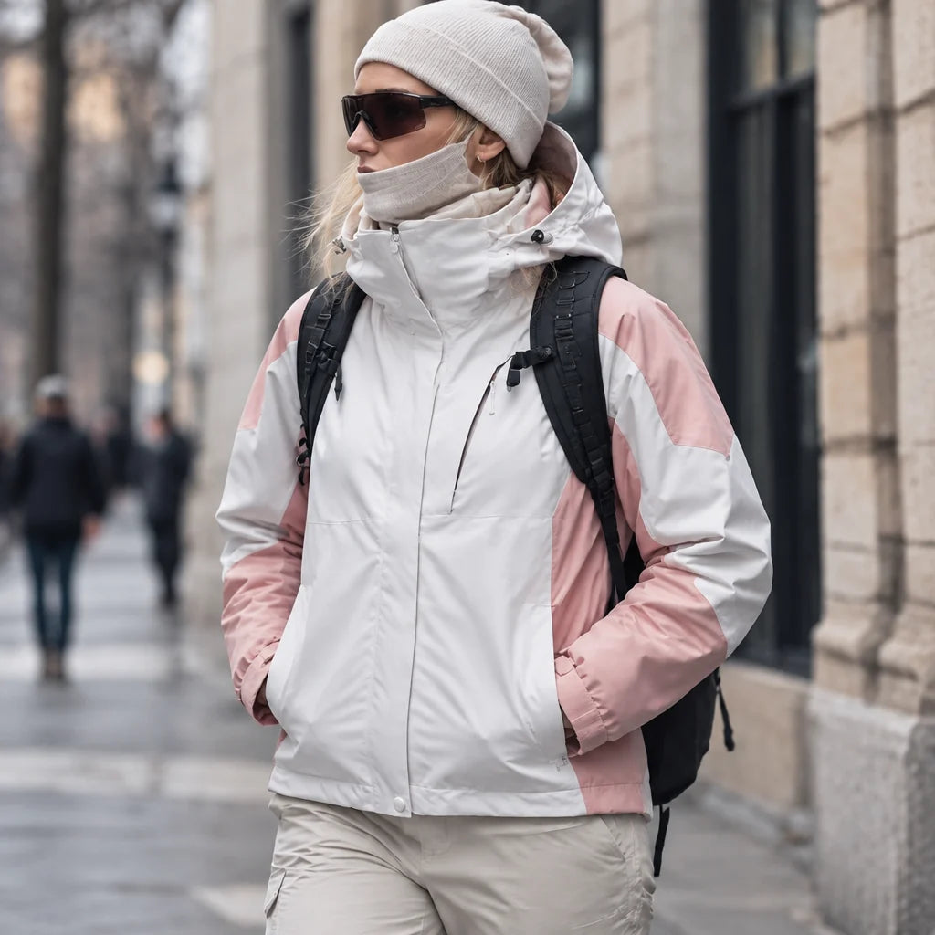 Scree - Womens Windproof Breathable & Hooded Waterproof Jacket - Pink