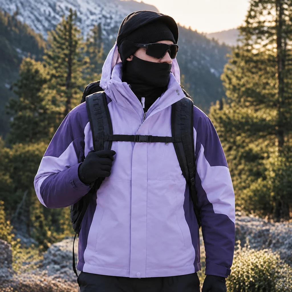 Scree - Womens Windproof Breathable & Hooded Waterproof Jacket - Purple