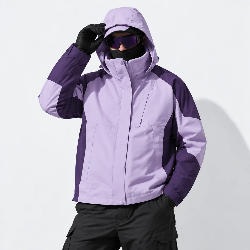 Scree - Womens Windproof Breathable & Hooded Waterproof Jacket - Purple
