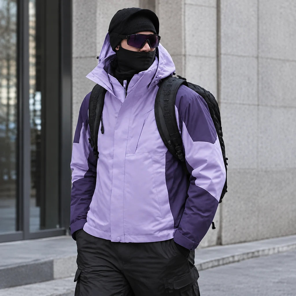 Scree - Womens Windproof Breathable & Hooded Waterproof Jacket - Purple