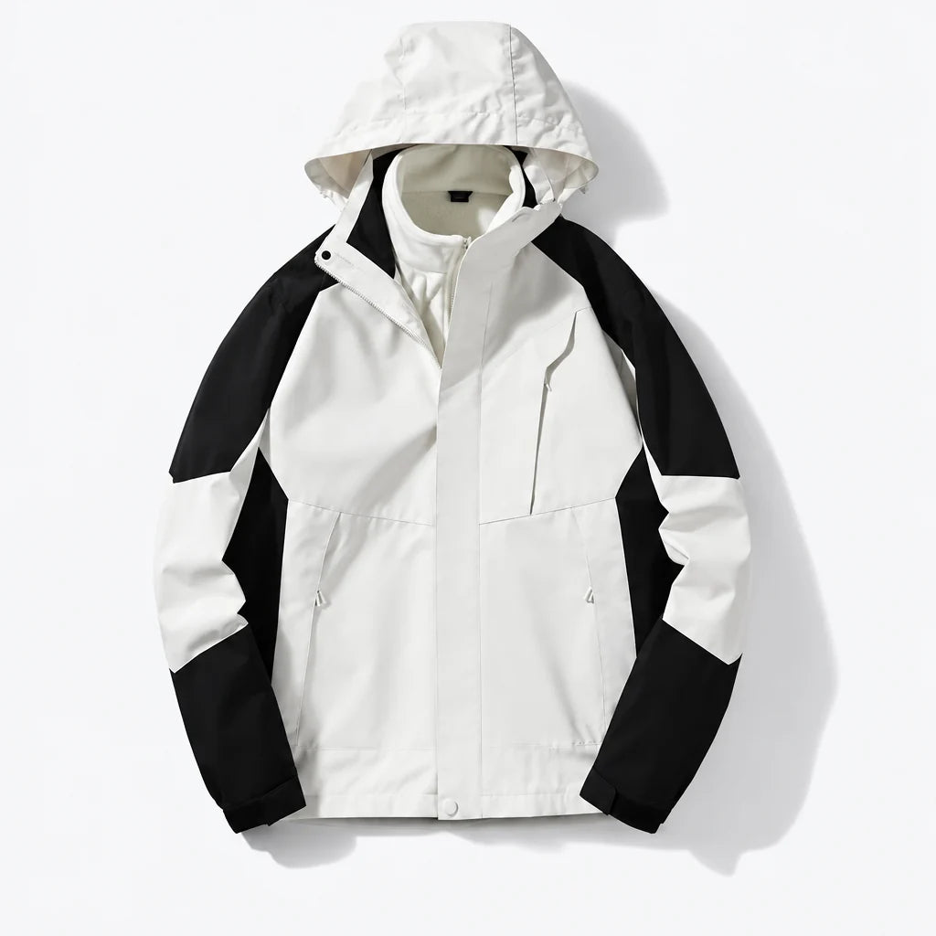 Scree - Womens Windproof Breathable & Hooded Waterproof Jacket - White