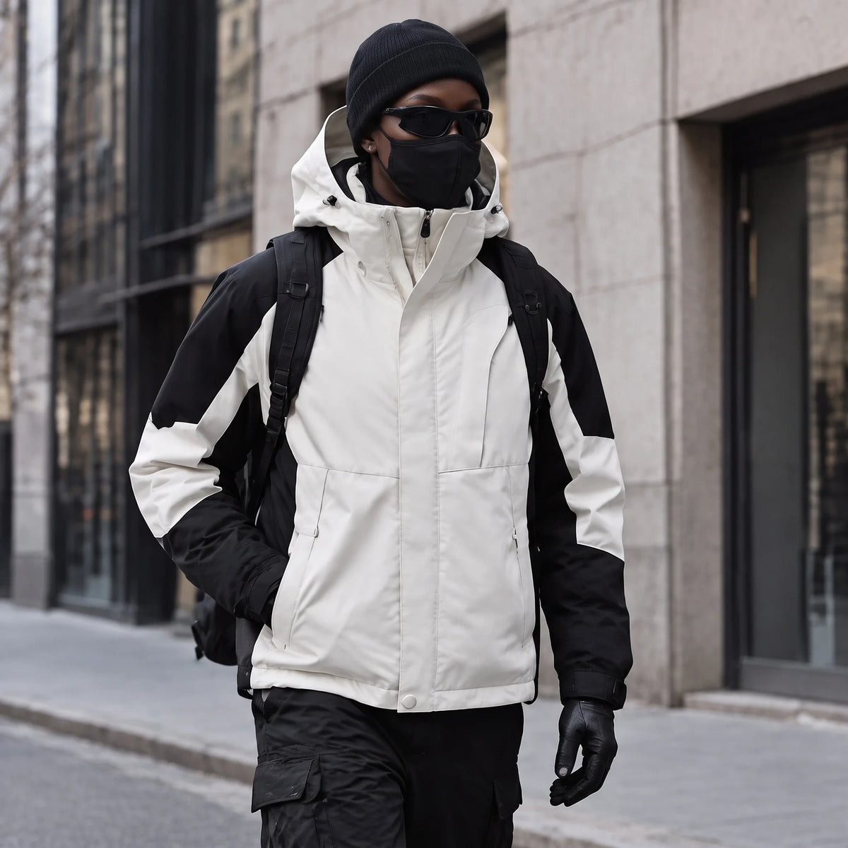 Scree - Womens Windproof Breathable & Hooded Waterproof Jacket - White