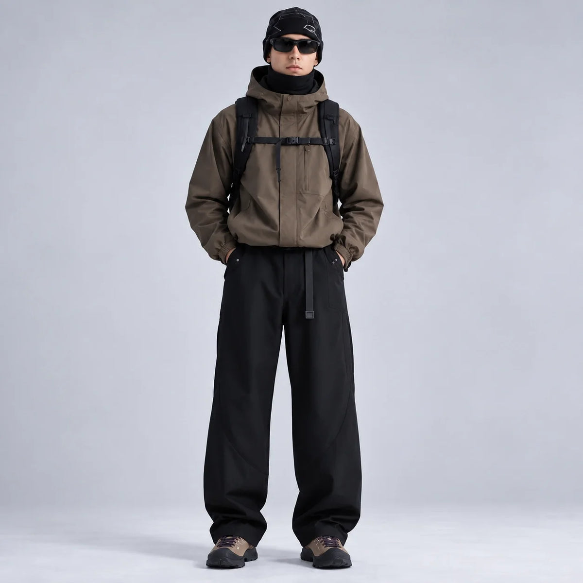 Wraith - Unisex Quick-Dry Windproof & 3-in-1 Waterproof Trousers - Obsidian Black