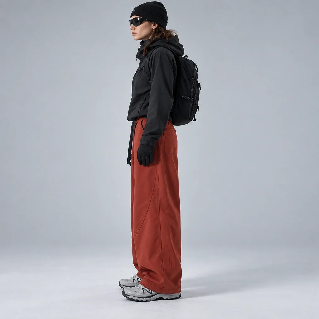 Wraith - Unisex Quick-Dry Windproof & 3-in-1 Waterproof Trousers - Red