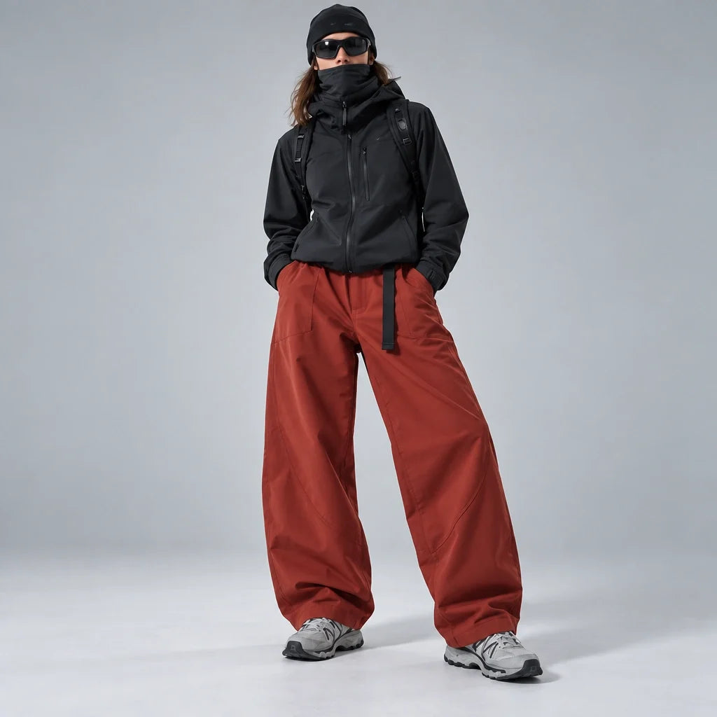 Wraith - Unisex Quick-Dry Windproof & 3-in-1 Waterproof Trousers - Red