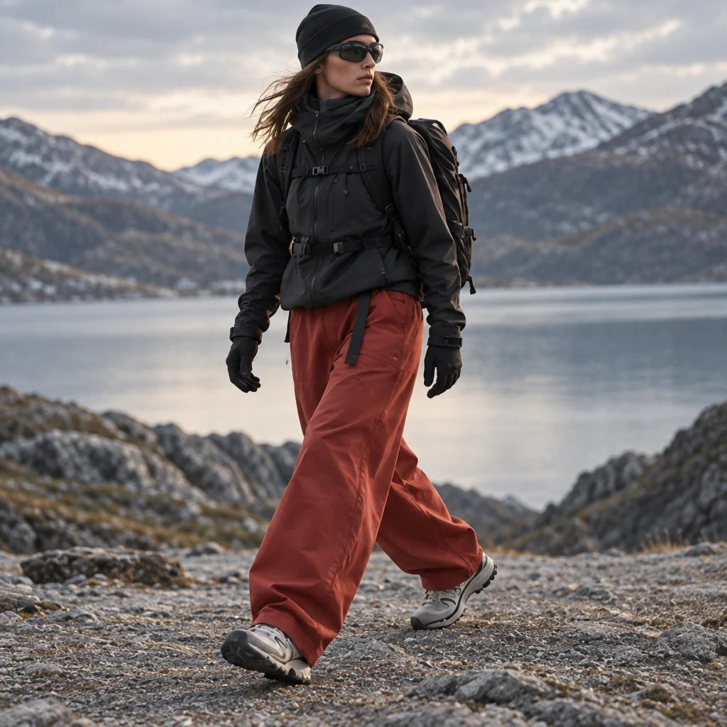 Wraith - Unisex Quick-Dry Windproof & 3-in-1 Waterproof Trousers - Red
