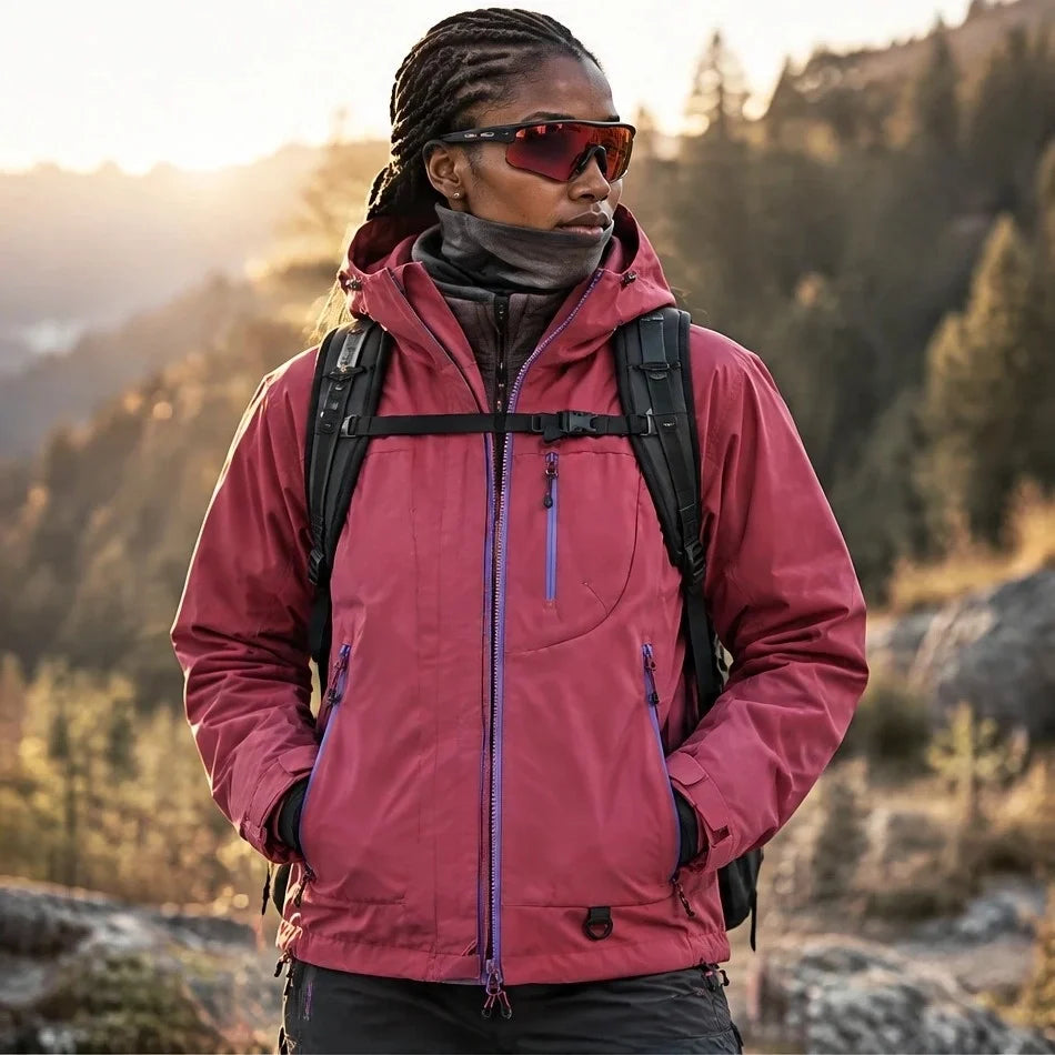 Snell - Unisex 15K Waterproof Jacket - Fuchsia Pink