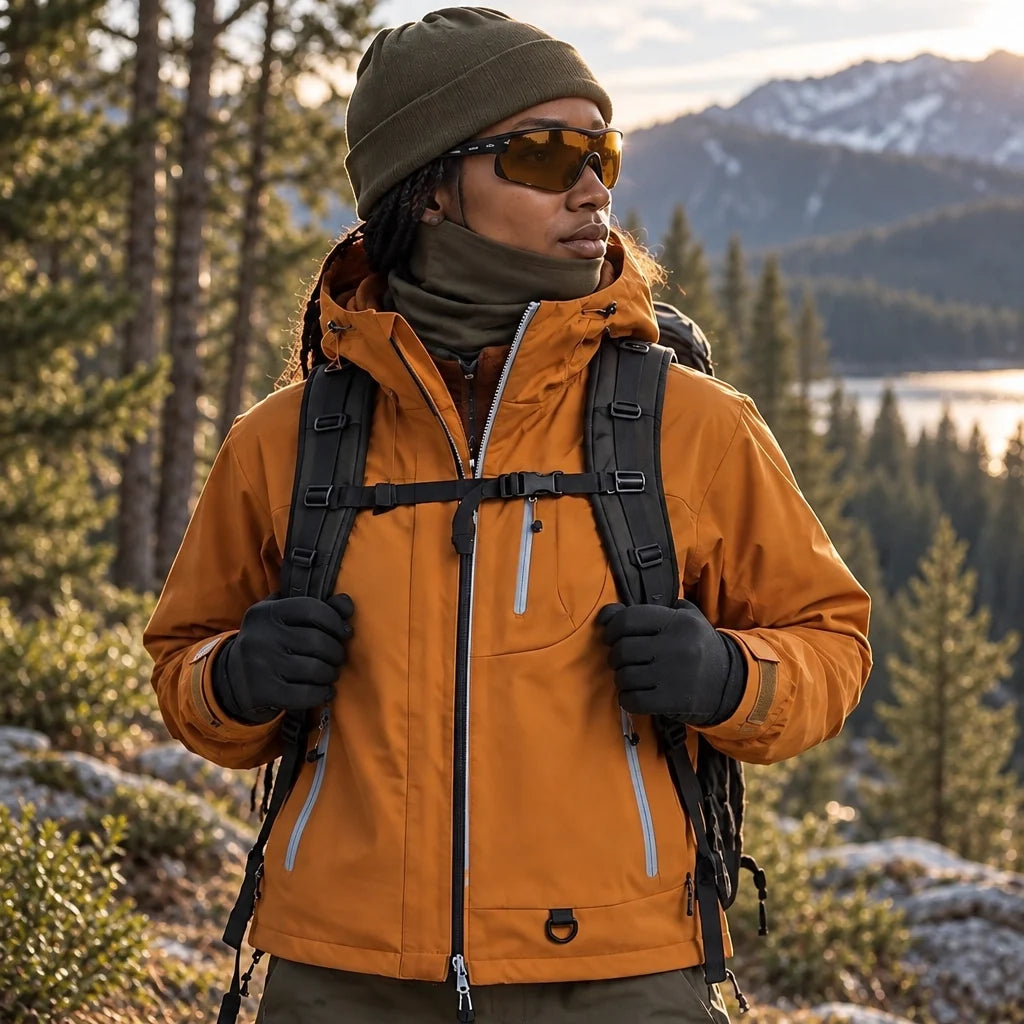 Snell - Unisex 15K Waterproof Jacket - Orange