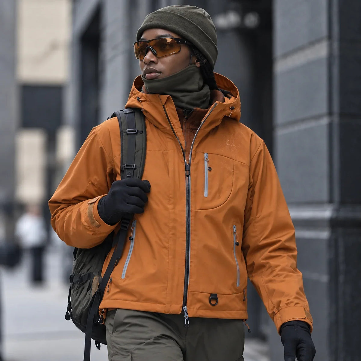 Snell - Unisex 15K Waterproof Jacket - Orange