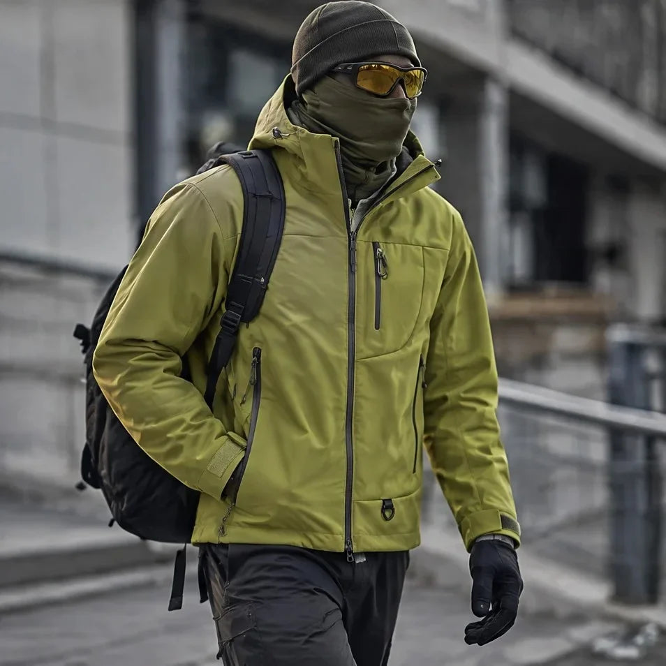 Snell - Unisex 15K Waterproof Jacket - Yellow Green