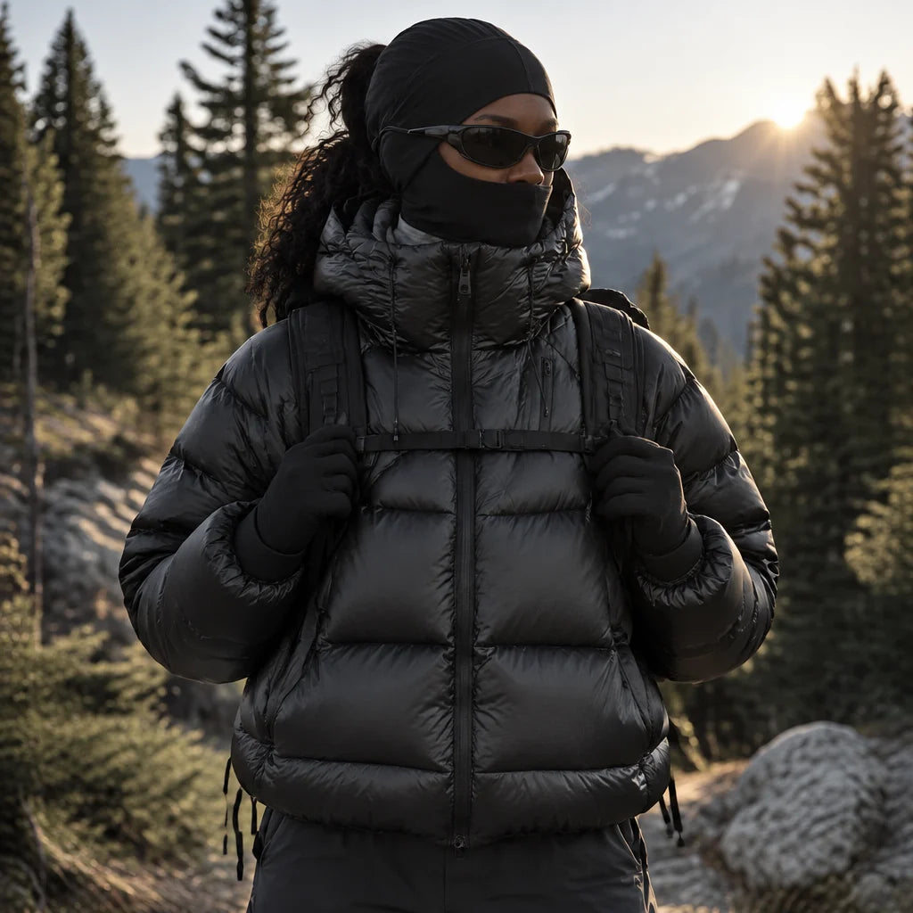 Rime - Unisex 90% White Duck Down 800FP Puffer Jacket - Black