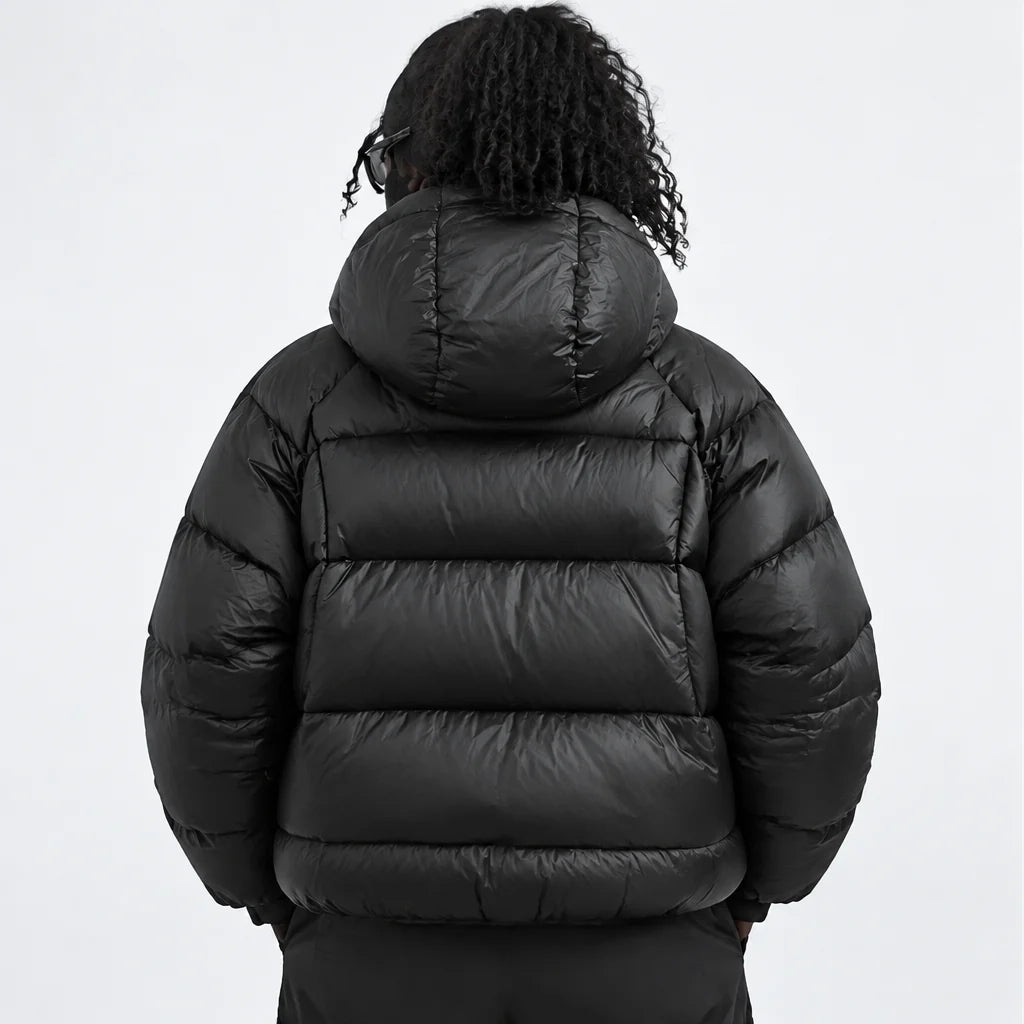 Rime - Unisex 90% White Duck Down 800FP Puffer Jacket - Black
