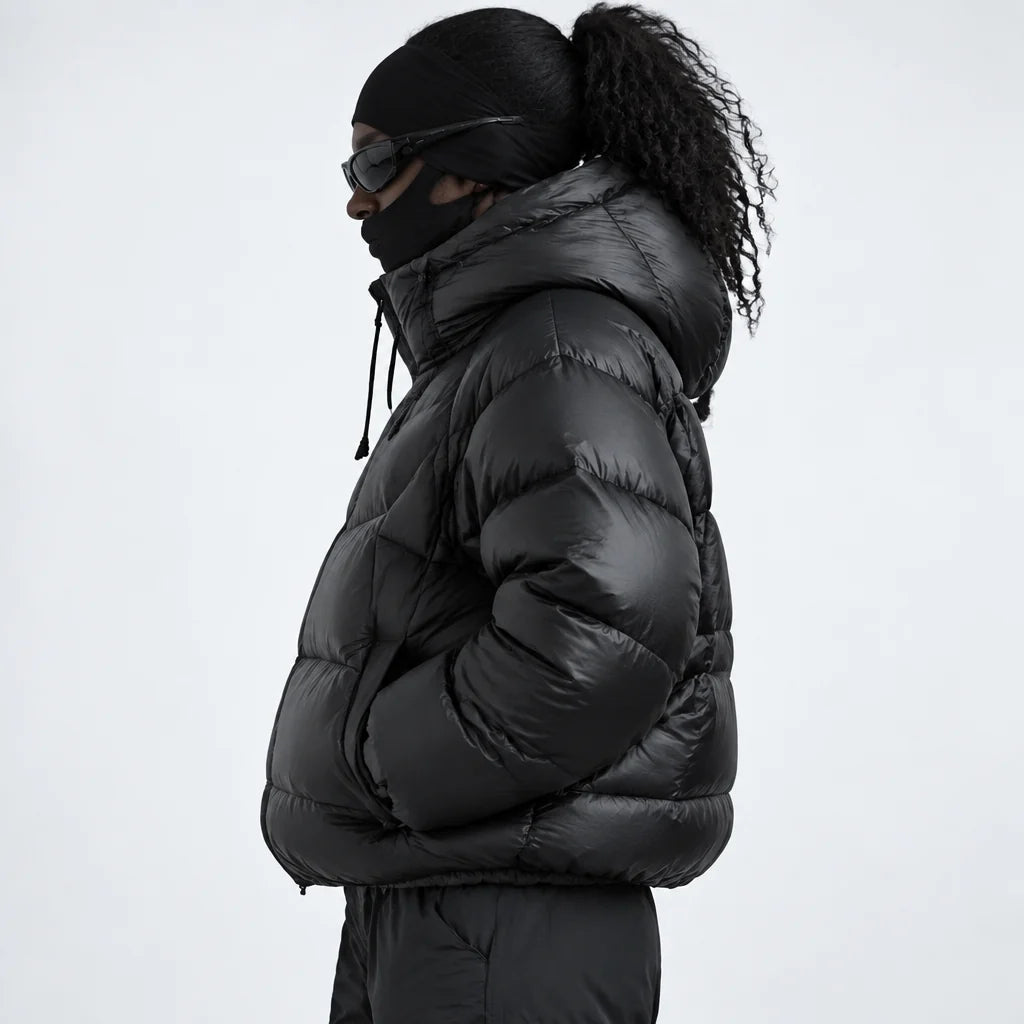 Rime - Unisex 90% White Duck Down 800FP Puffer Jacket - Black