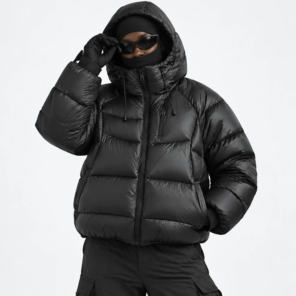 Rime - Unisex 90% White Duck Down 800FP Puffer Jacket - Black